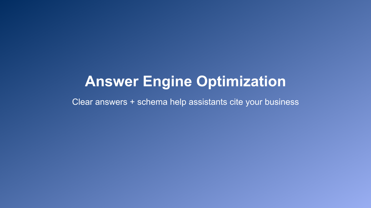 Answer Engine Optimization illustration